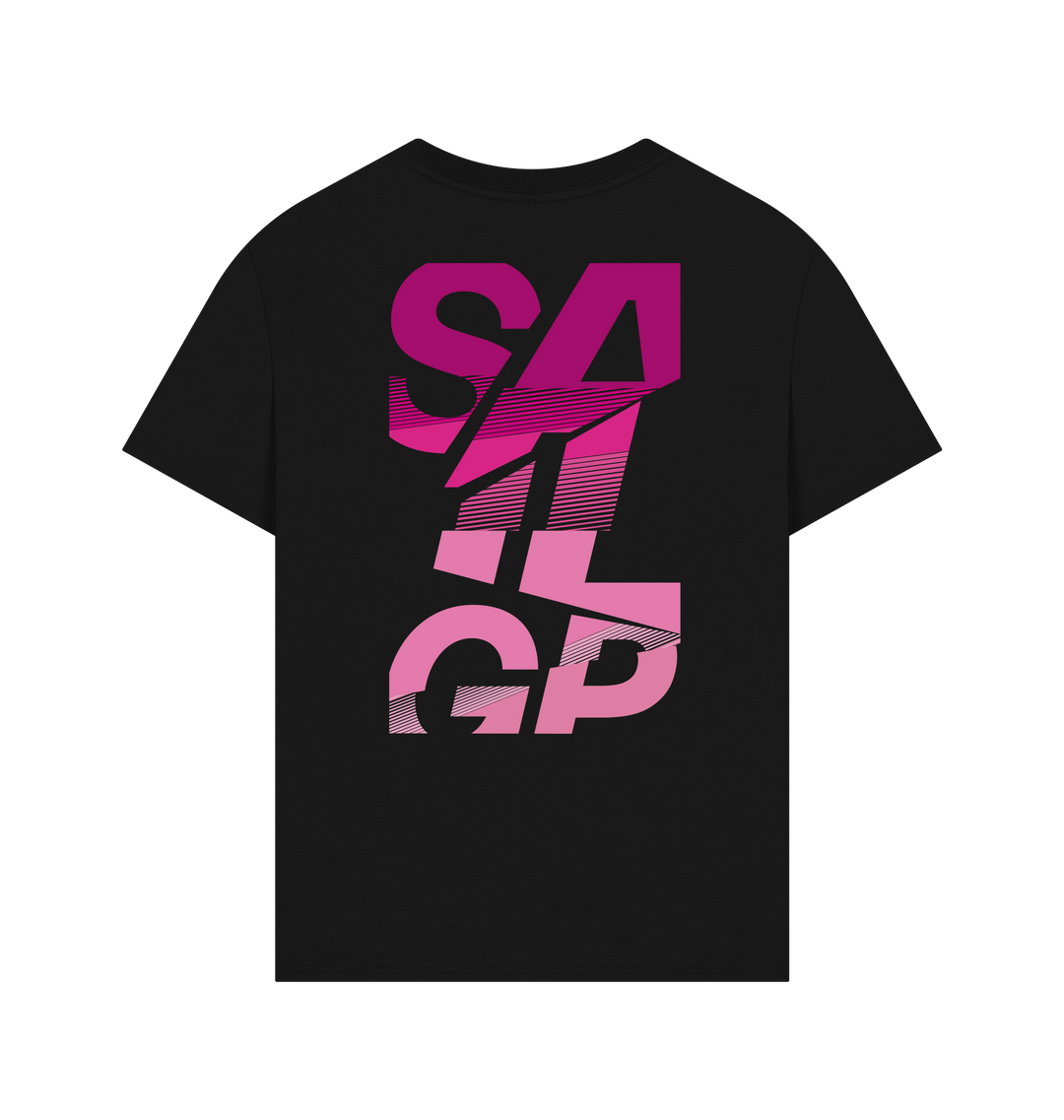 Black Printed T-shirt Back