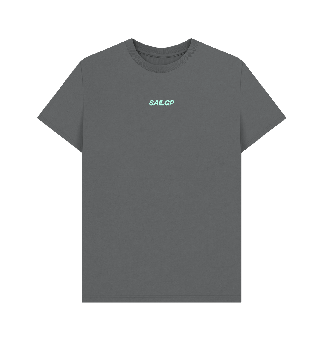 Slate Grey Printed T-shirt Front