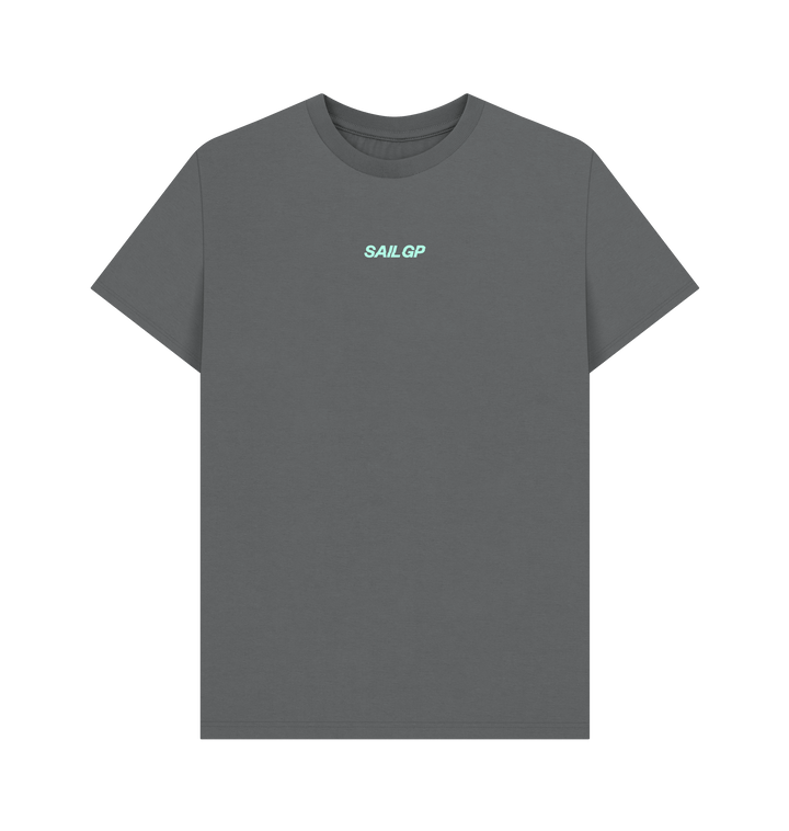 Slate Grey Printed T-shirt Front