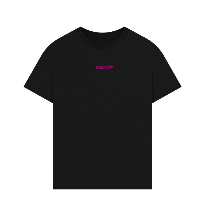 Black Printed T-shirt Front