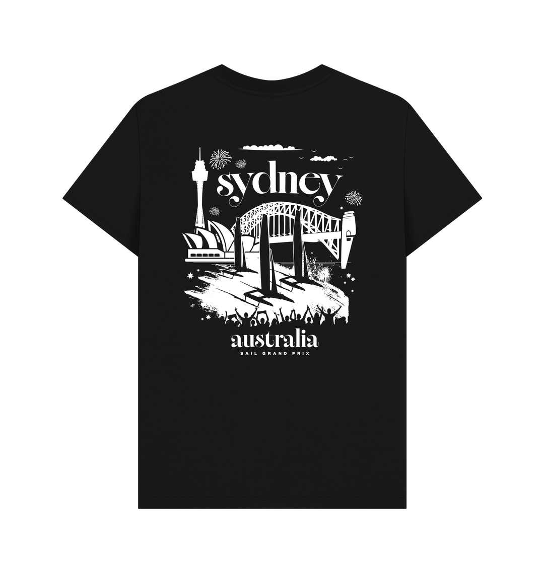 Black Printed T-shirt Back