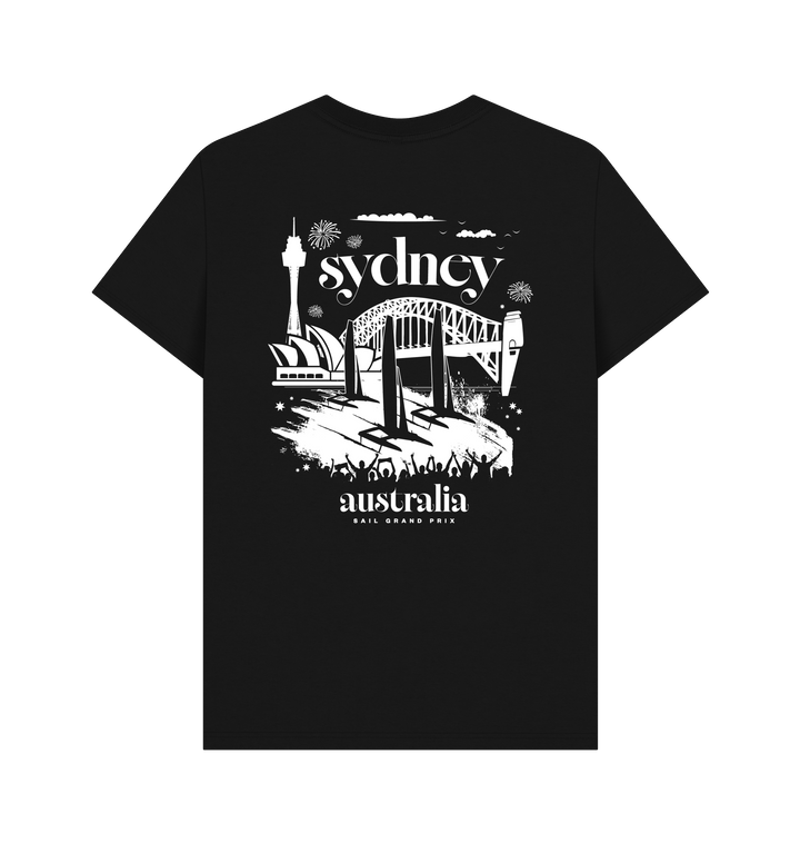 Black Printed T-shirt Back