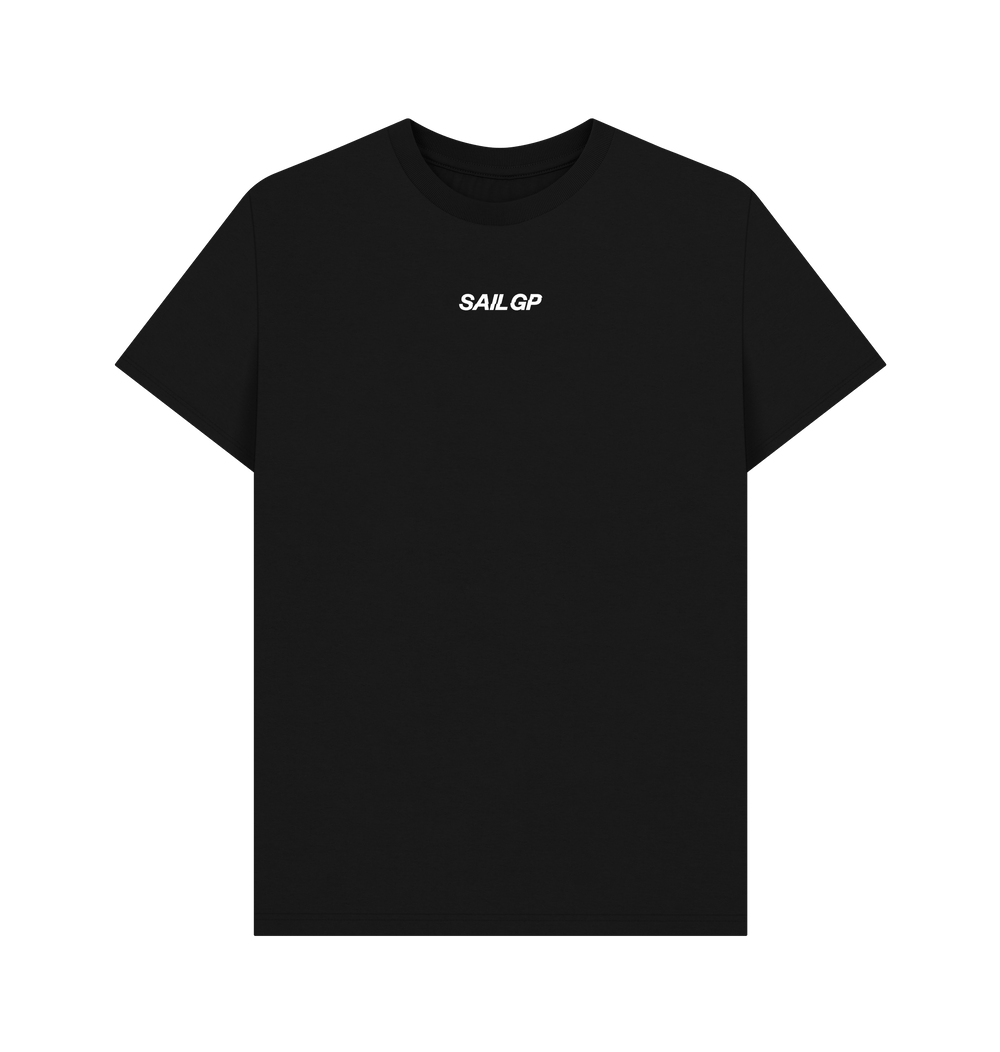Black Printed T-shirt Front