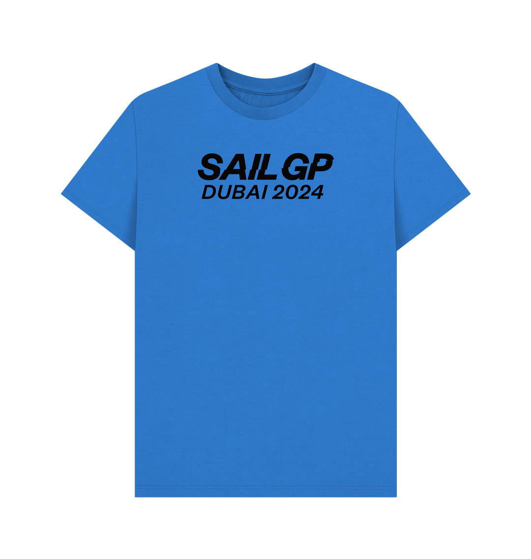 Bright Blue Printed T-shirt Front