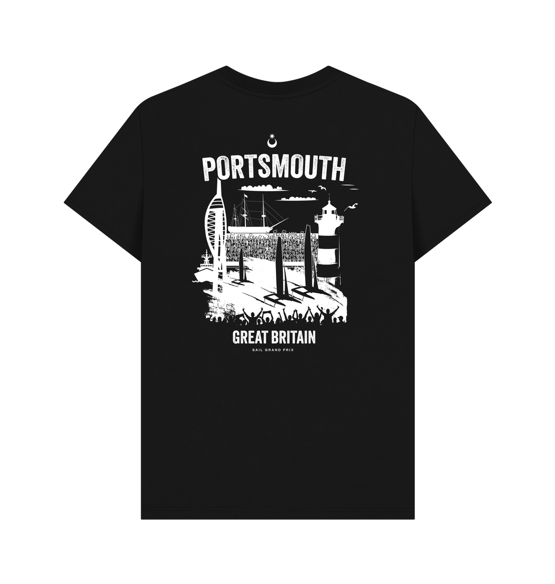 Black Printed T-shirt Back
