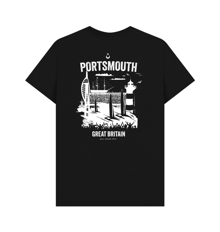 Black Printed T-shirt Back