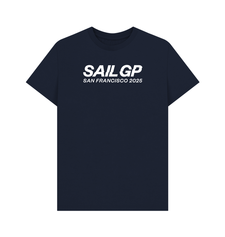 Navy Blue Printed T-shirt Front