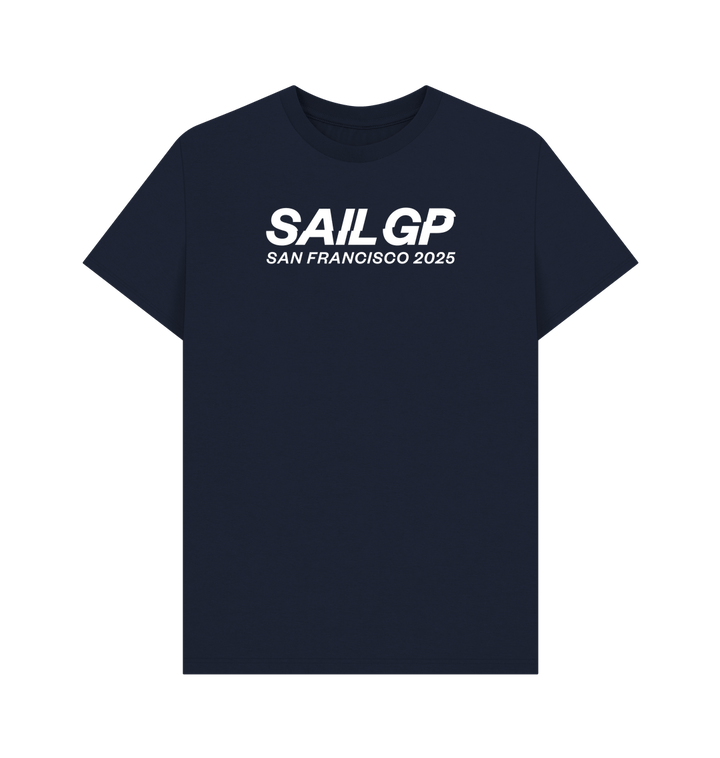 Navy Blue Printed T-shirt Front