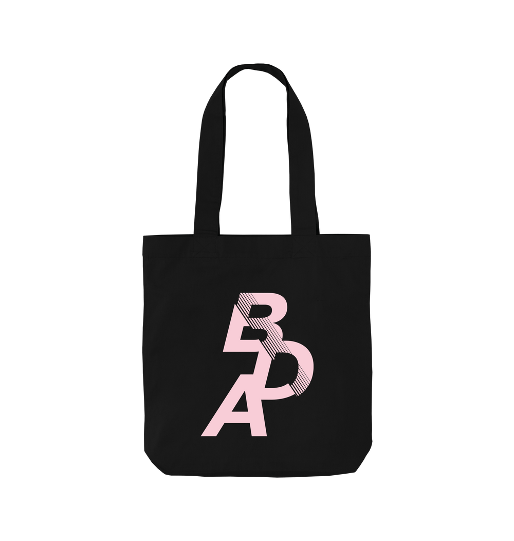 Black Printed Bag Front