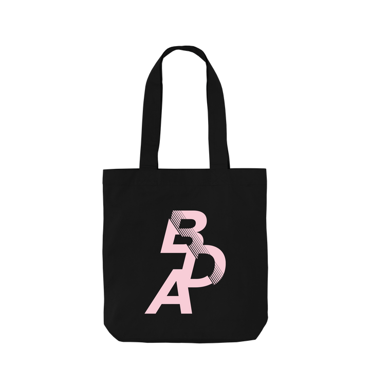 Black Printed Bag Front