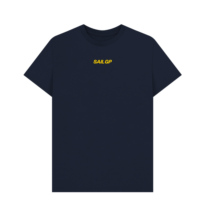 Navy Blue Printed T-shirt Front