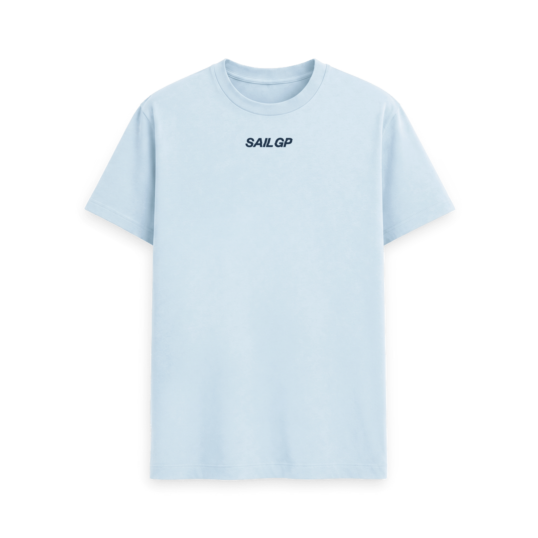 Sky Blue Printed T-shirt Front