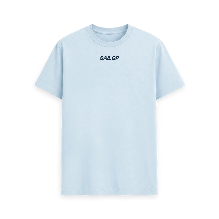 Sky Blue Printed T-shirt Front