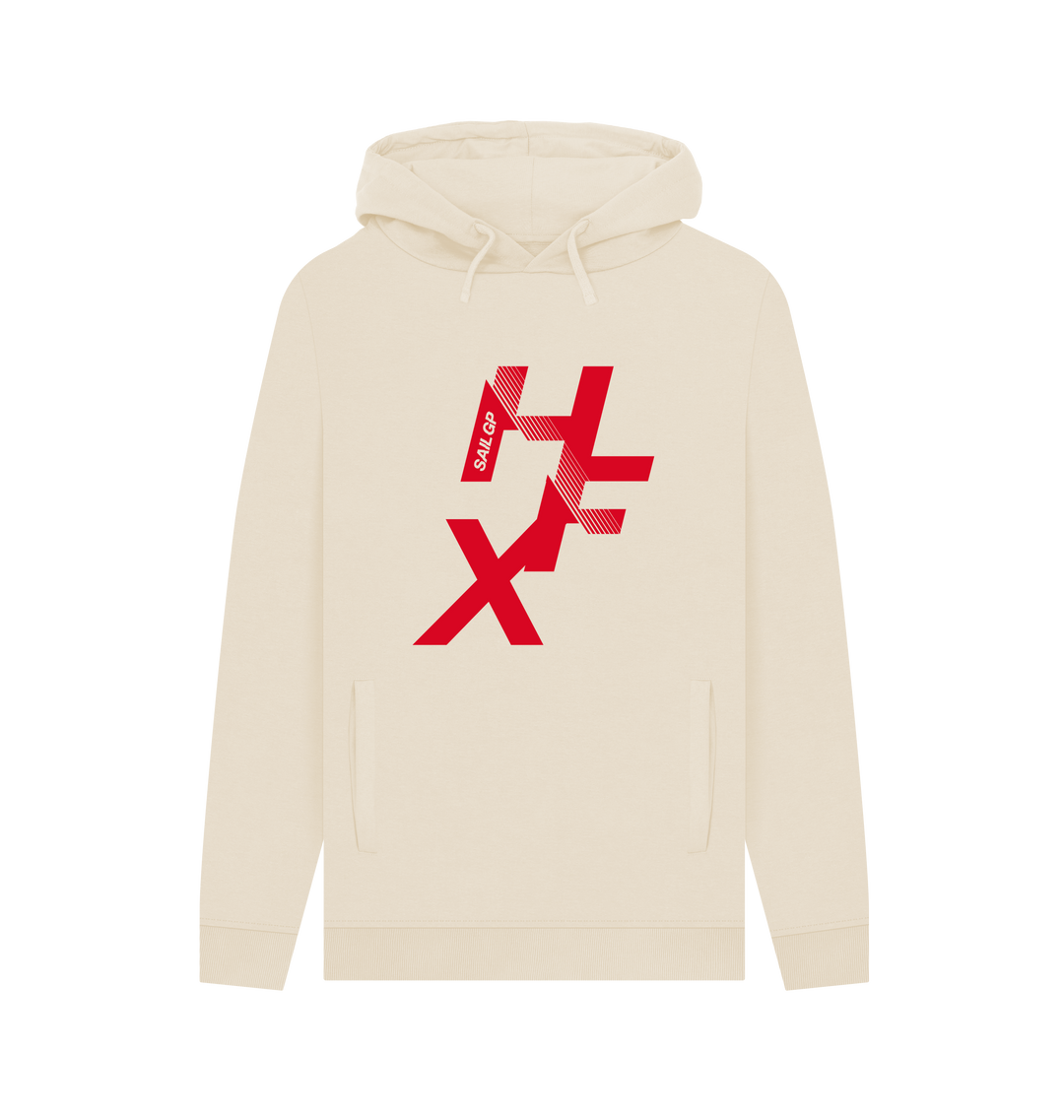 Oat Printed Hoody Front