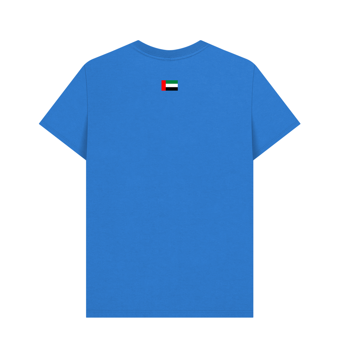 Bright Blue Printed T-shirt Back