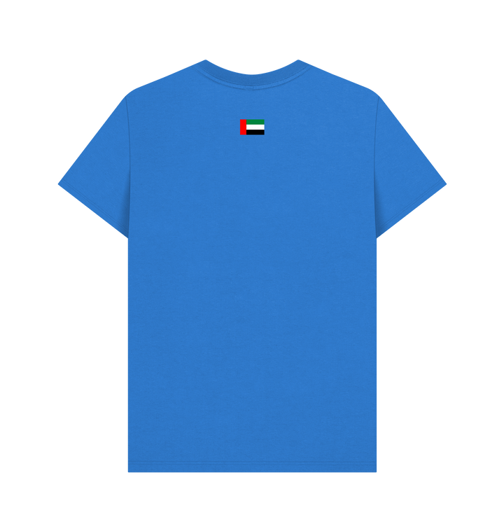 Bright Blue Printed T-shirt Back