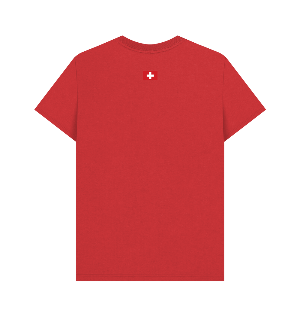 Red Printed T-shirt Back