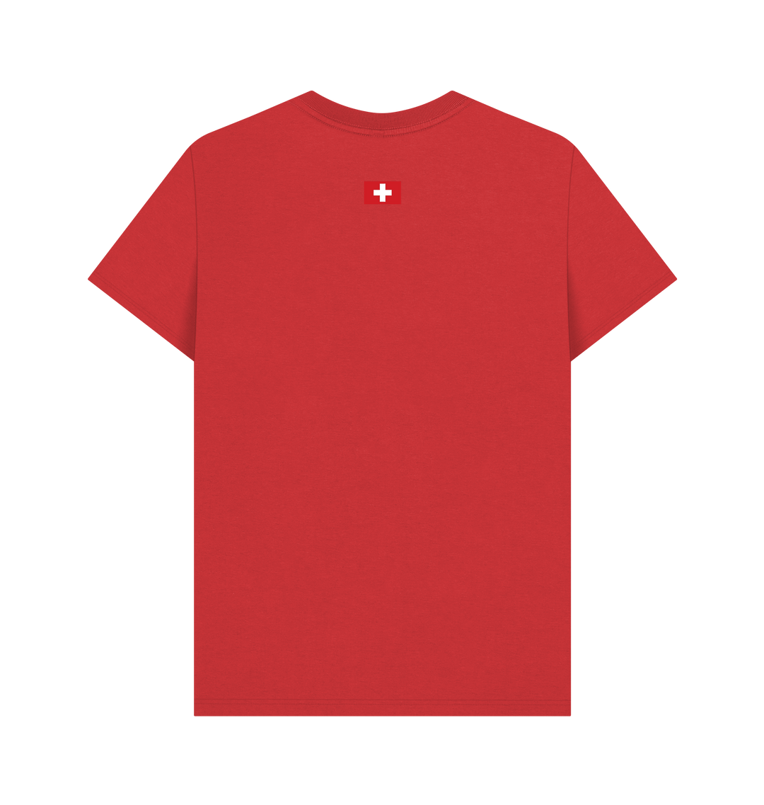 Red Printed T-shirt Back