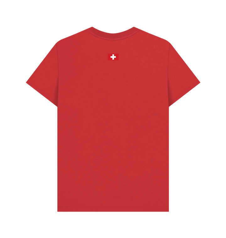 Red Printed T-shirt Back