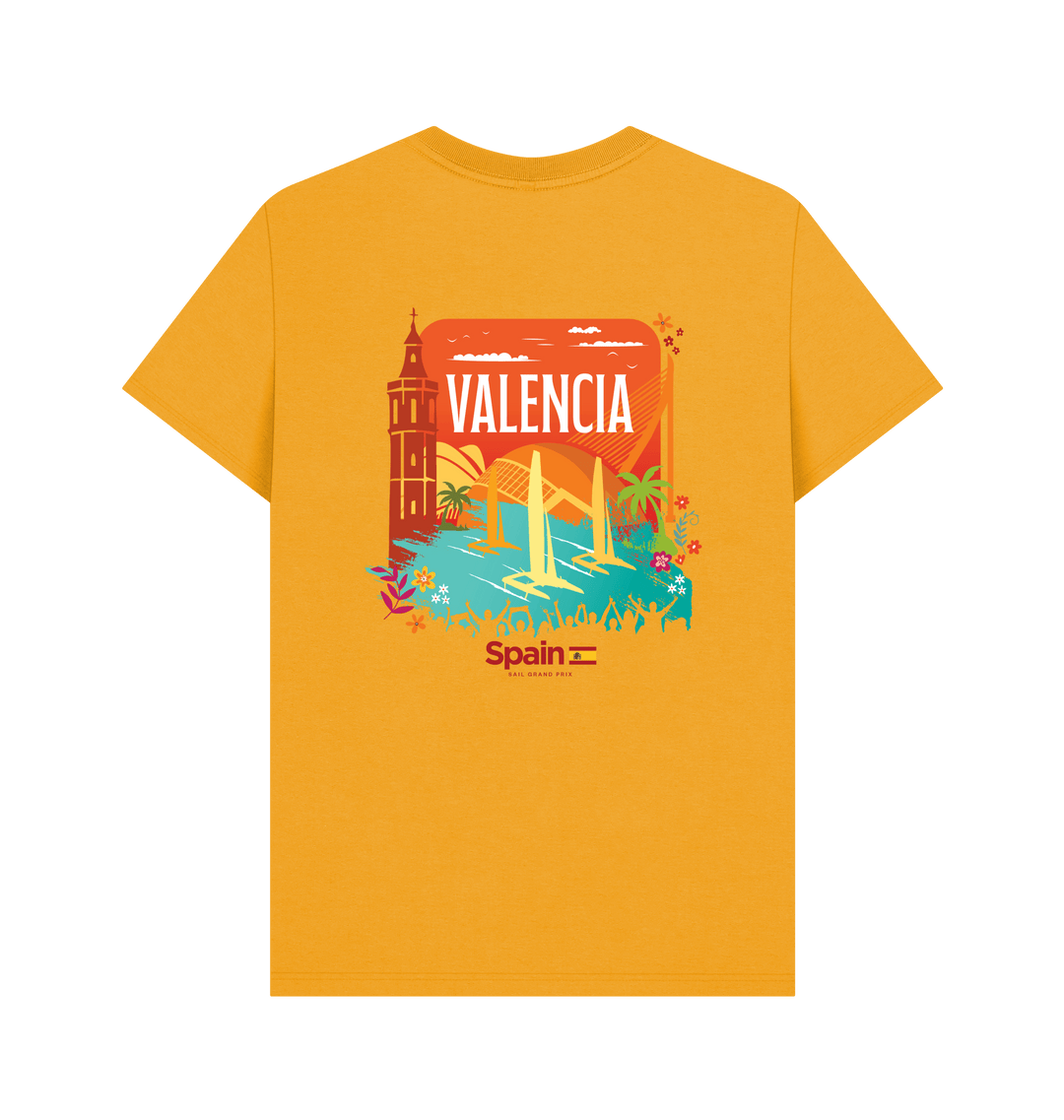 Mustard Printed T-shirt Back