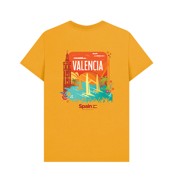 Mustard Printed T-shirt Back