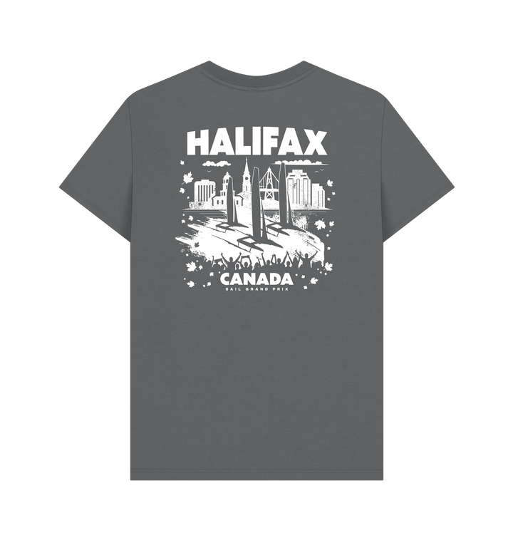 Slate Grey Printed T-shirt Back