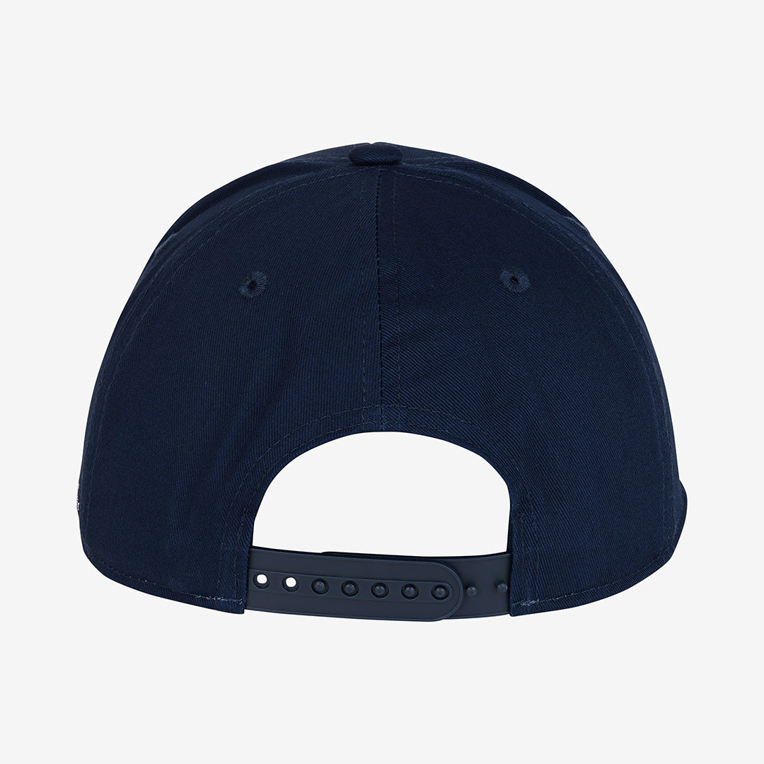 5 Panel Flat Peak Cap, Blue