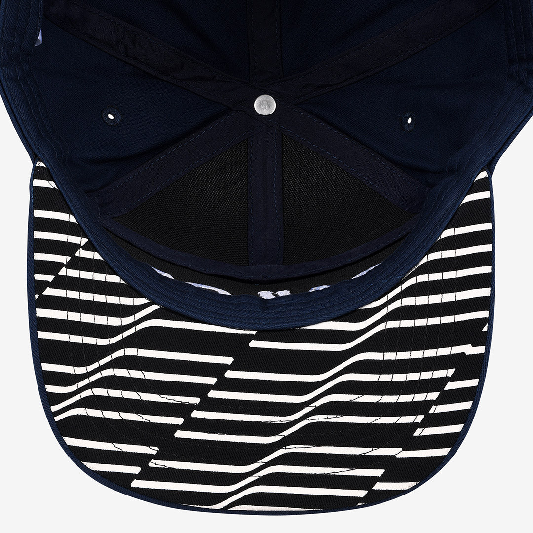 5 Panel Flat Peak Cap, Blue