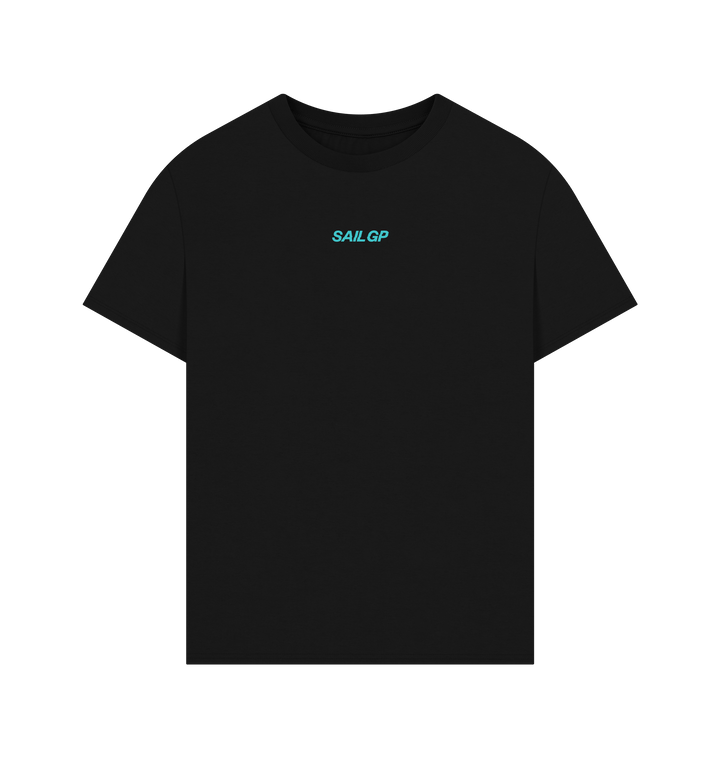 Black Printed T-shirt Front