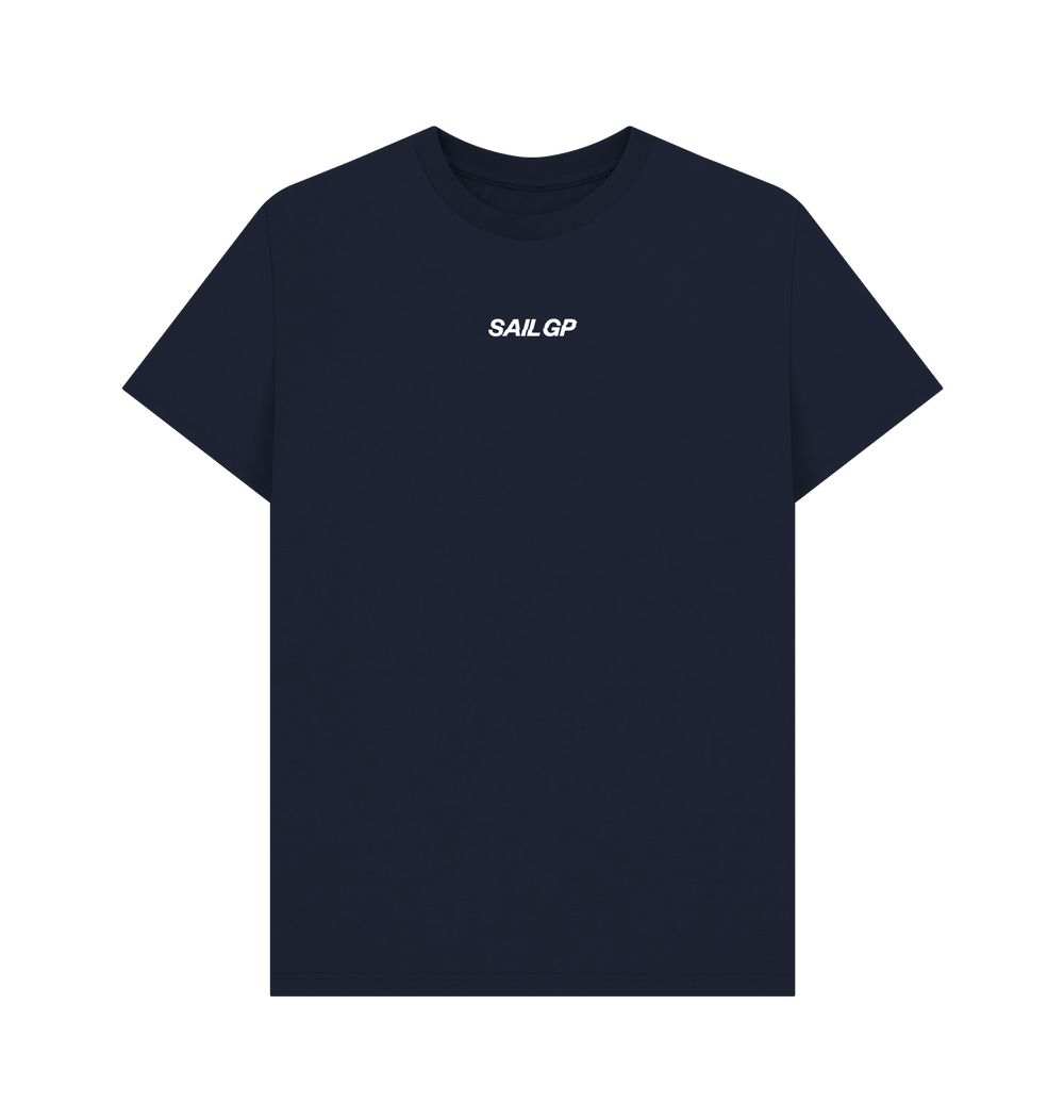 Navy Blue Printed T-shirt Front