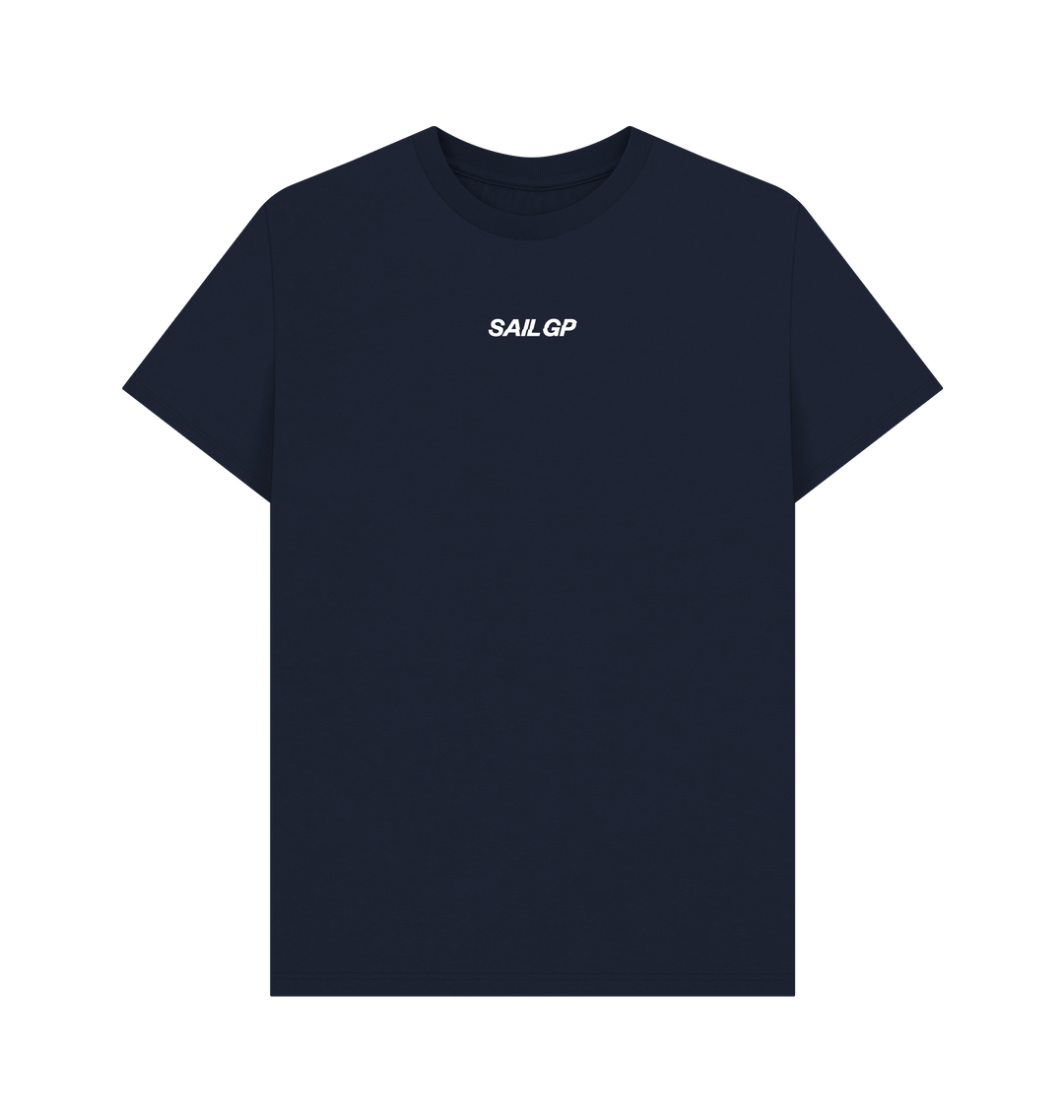 Navy Blue Printed T-shirt Front