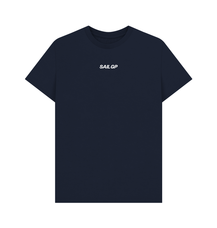 Navy Blue Printed T-shirt Front