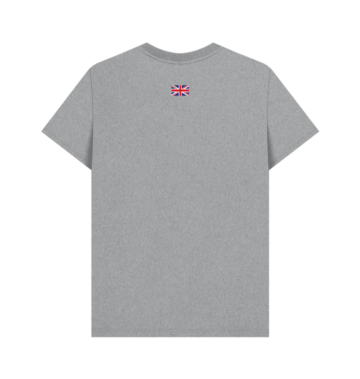 Athletic Grey Printed T-shirt Back