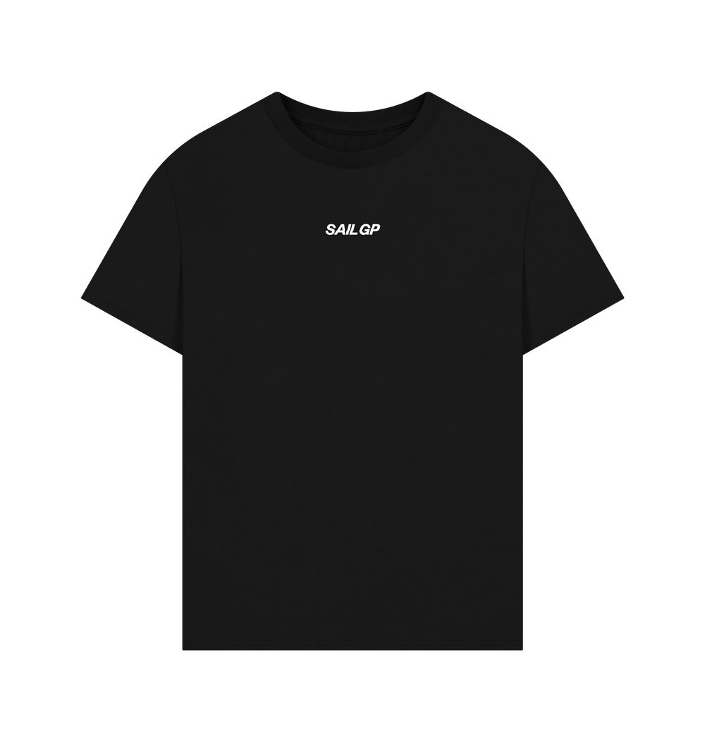 Black Printed T-shirt Front