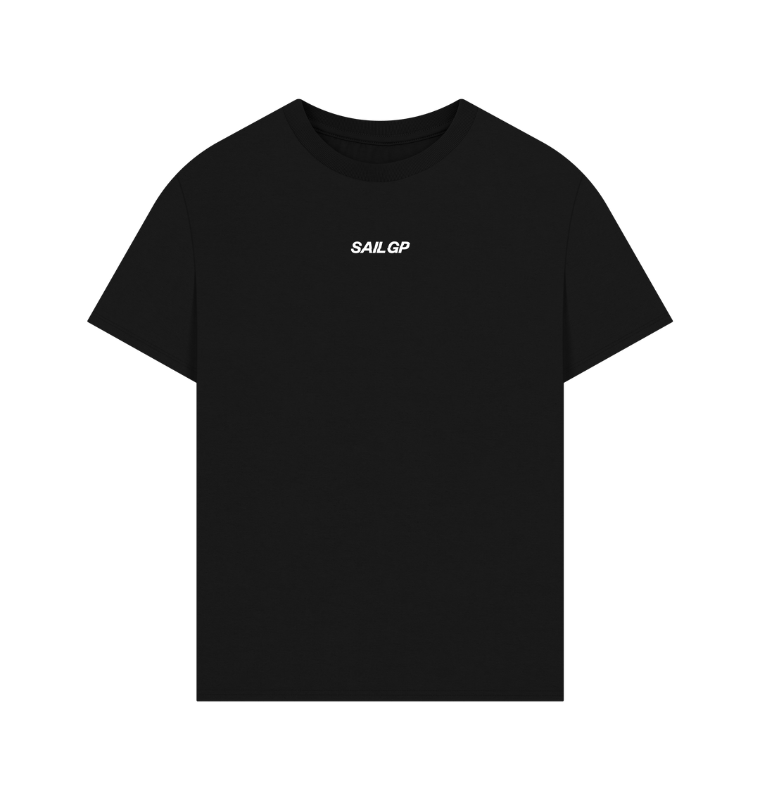 Black Printed T-shirt Front