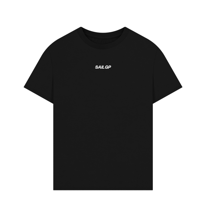 Black Printed T-shirt Front