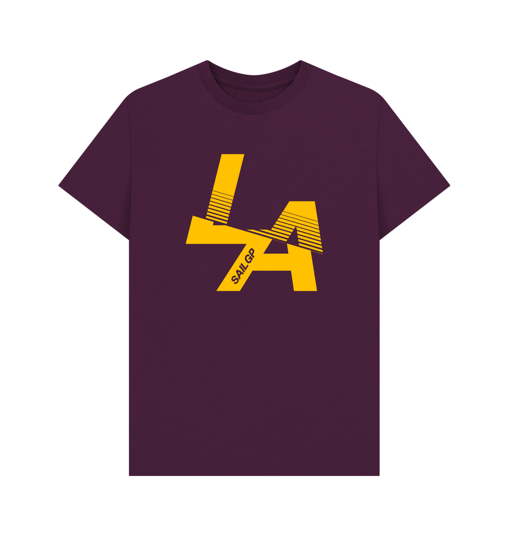 Purple Printed T-shirt Front