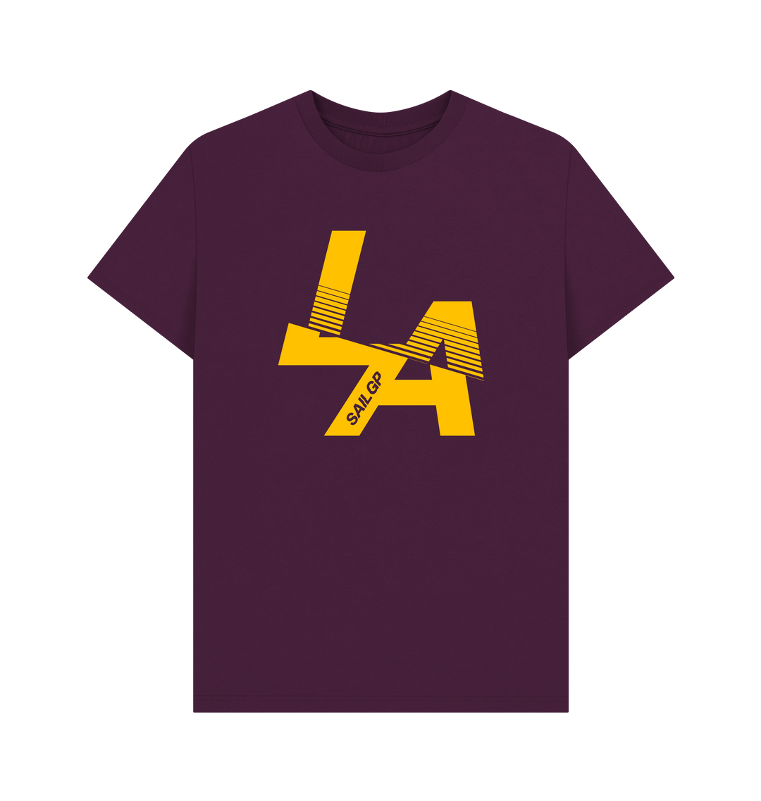 Purple Printed T-shirt Front