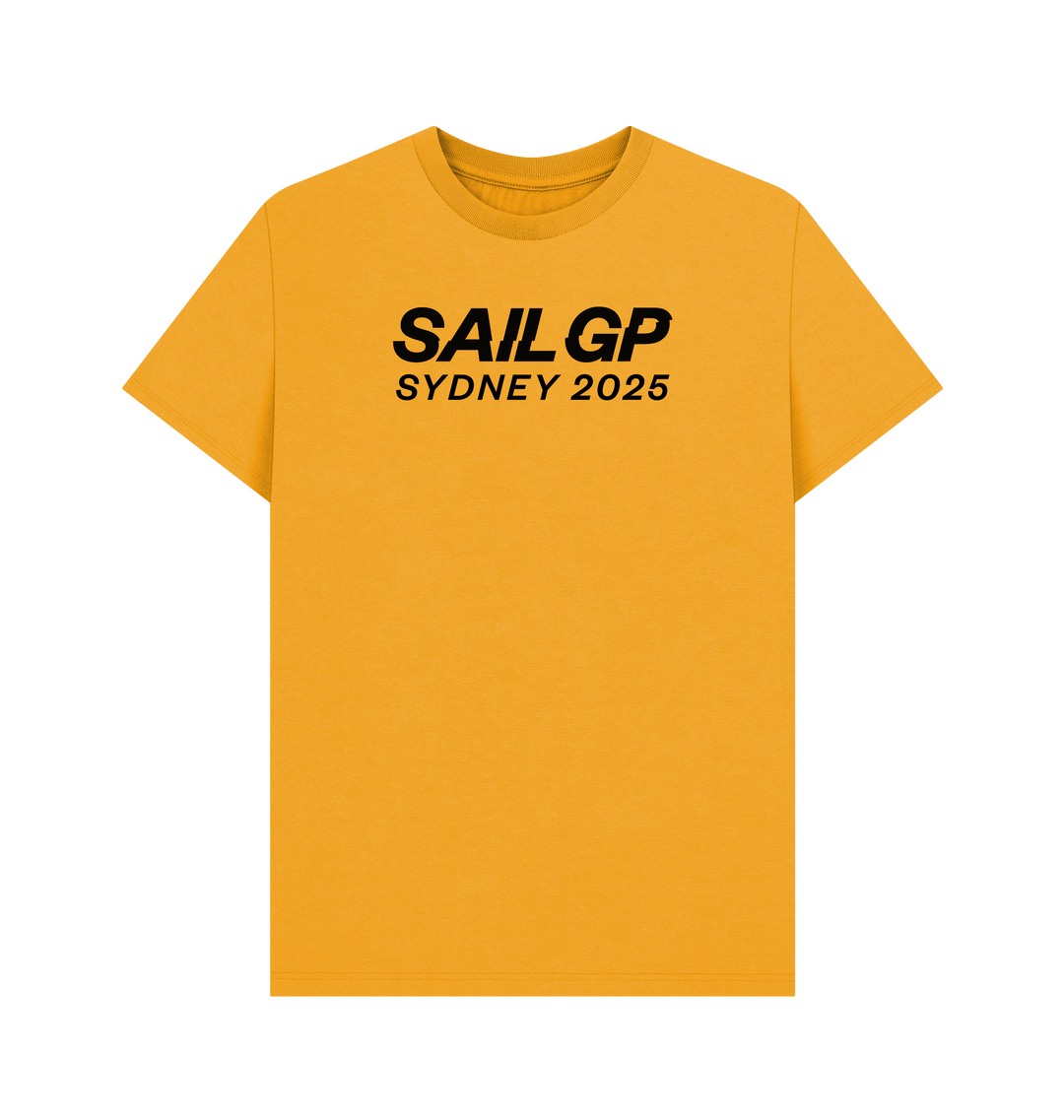 Mustard Printed T-shirt Front