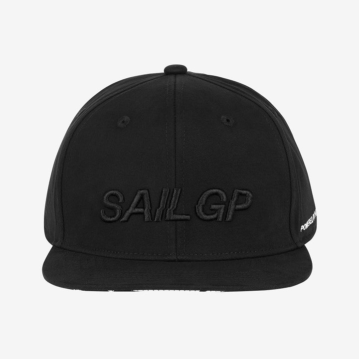 6 Panel Flat Peak Cap, Blackout