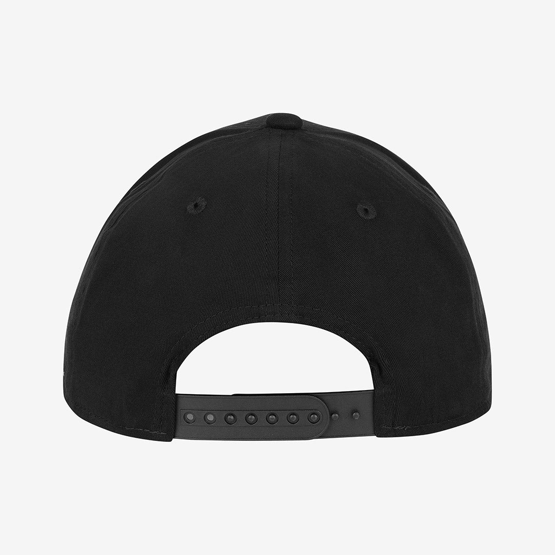 6 Panel Flat Peak Cap, Blackout