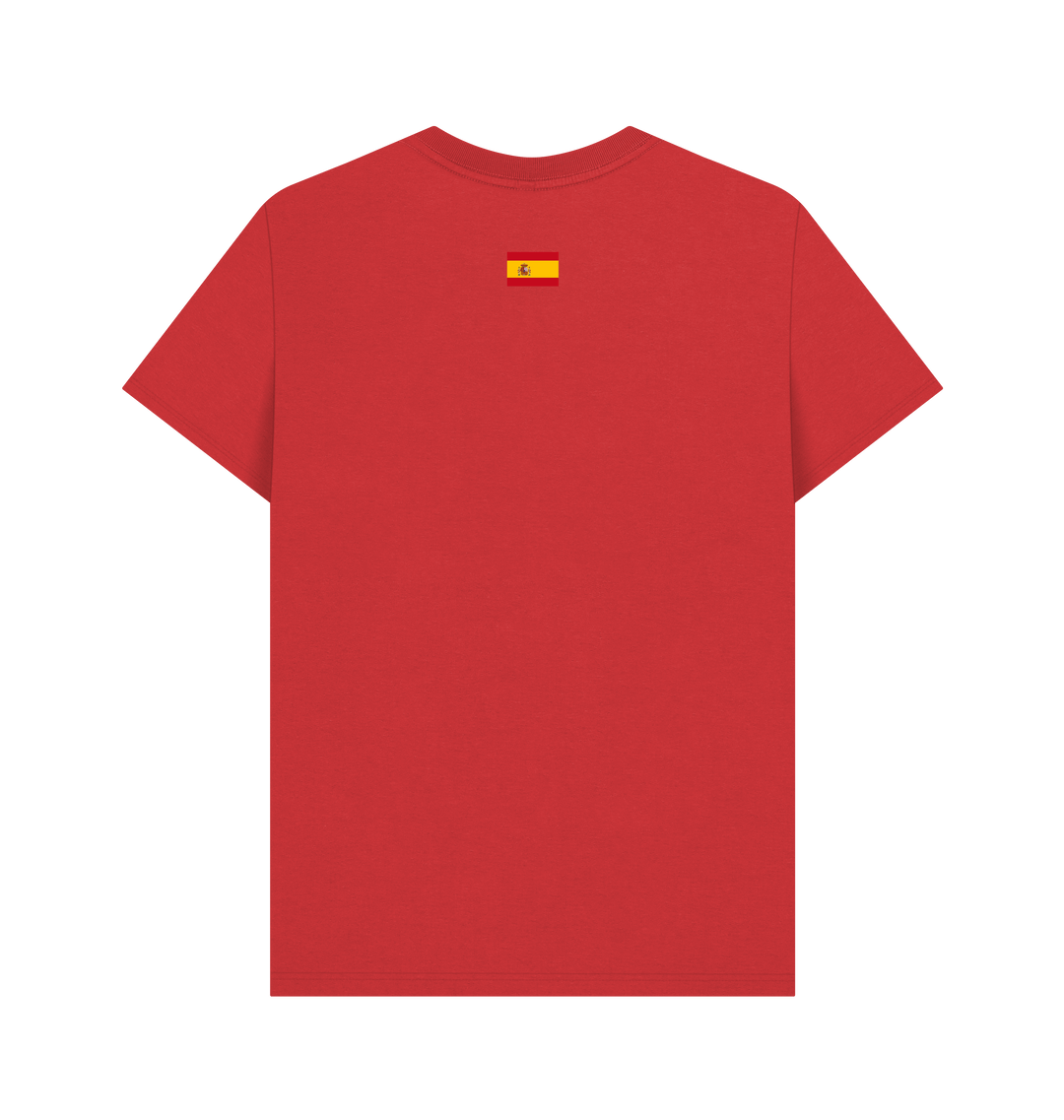 Red Printed T-shirt Back