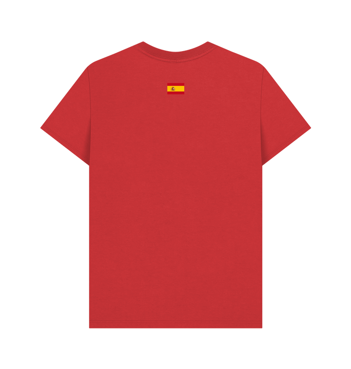 Red Printed T-shirt Back