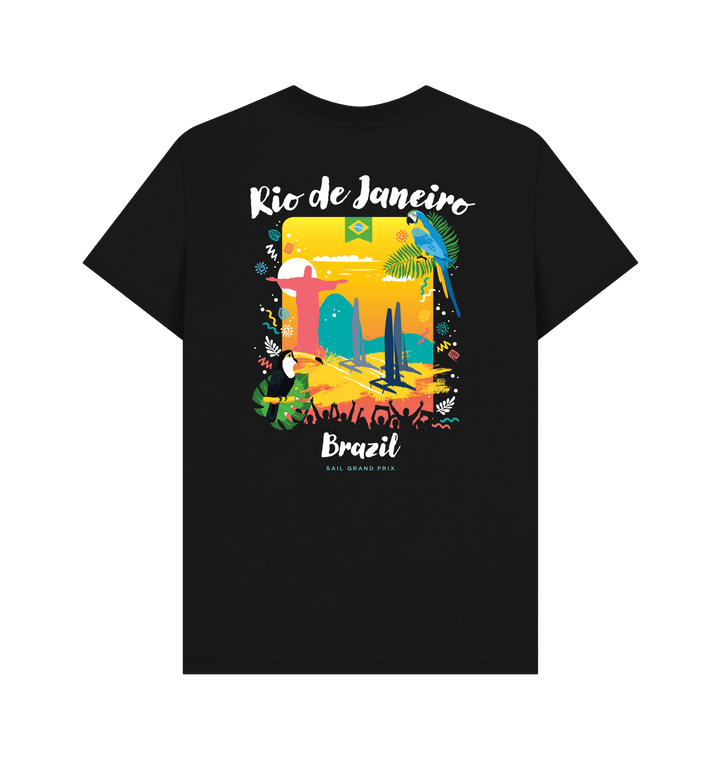 Black Printed T-shirt Back