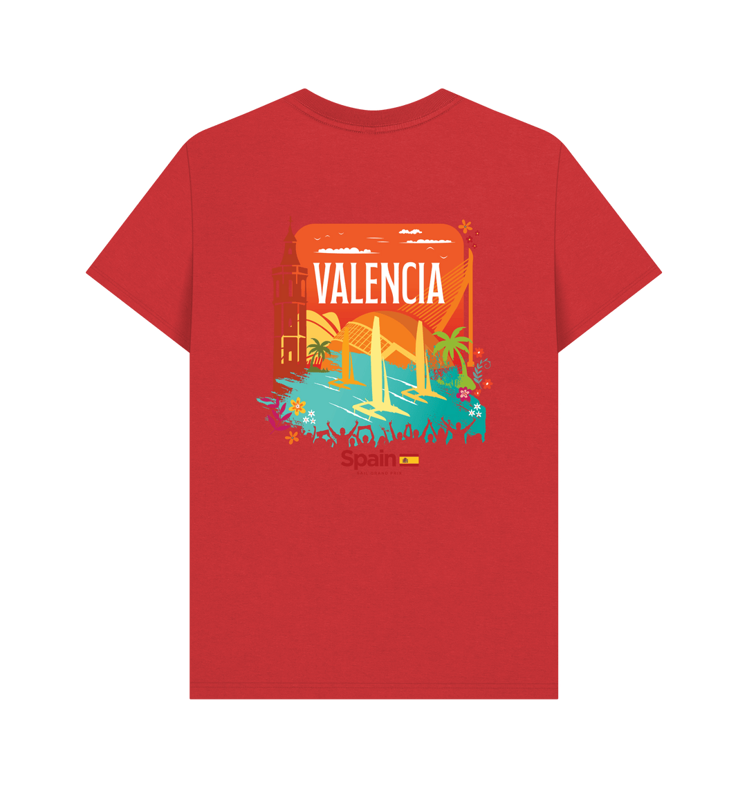 Red Printed T-shirt Back