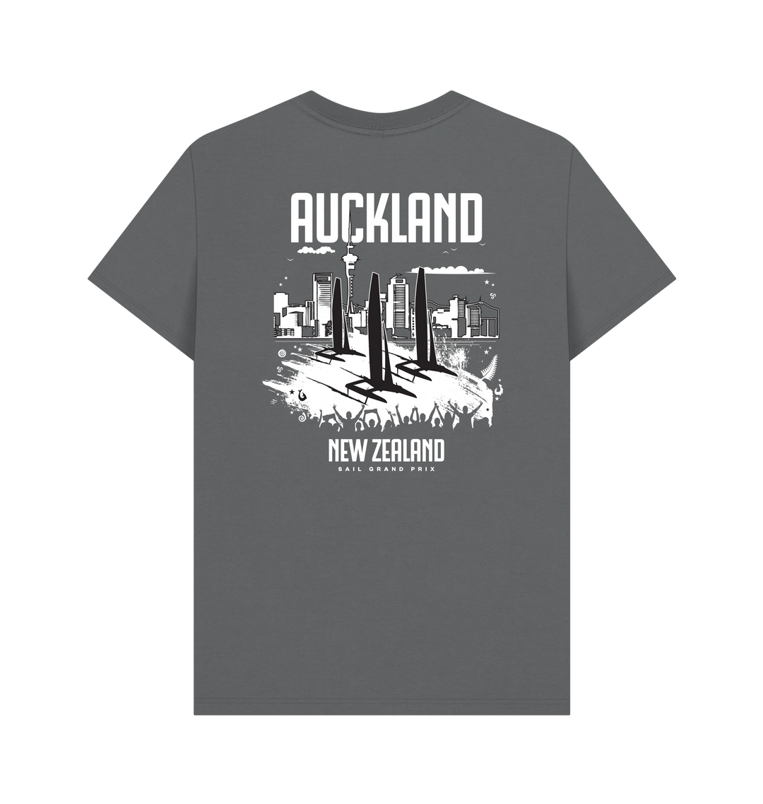 Slate Grey Printed T-shirt Back