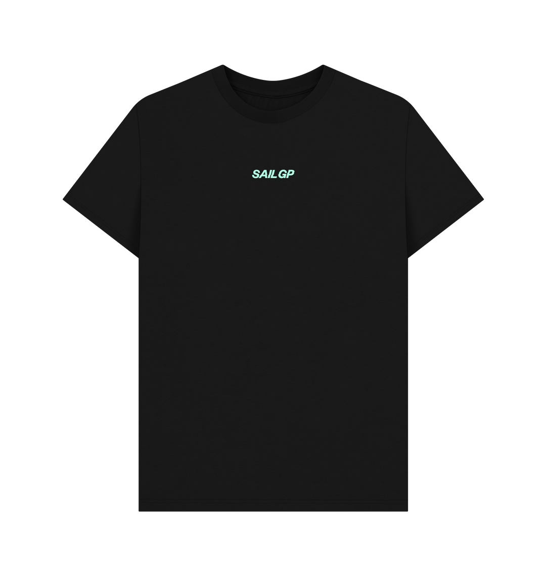Black Printed T-shirt Front