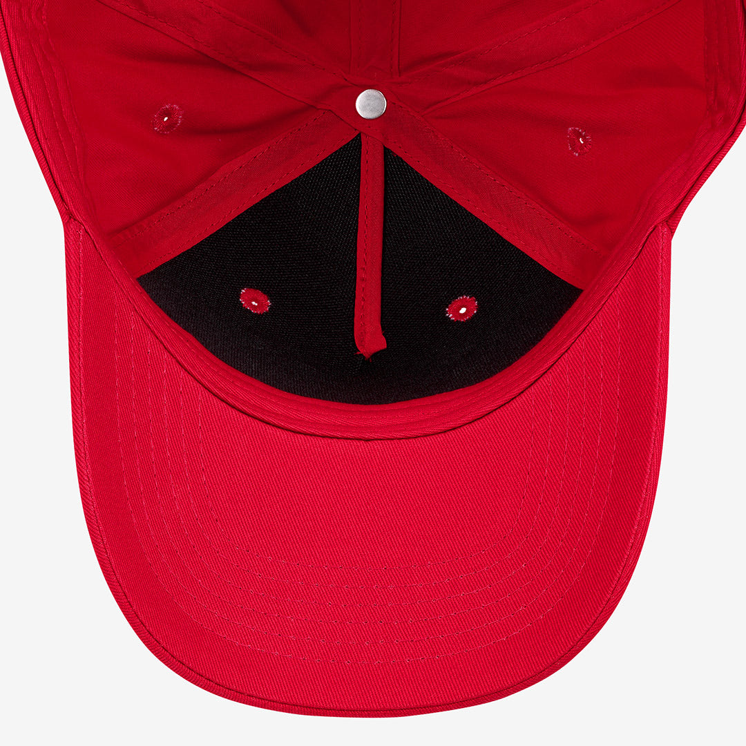 Curved Peak Cap, Red