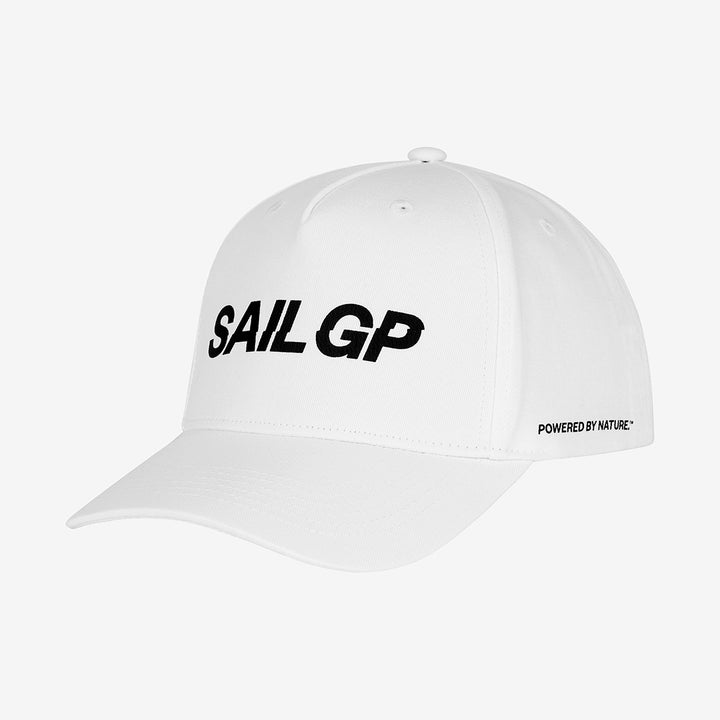 Curved Peak Cap, White