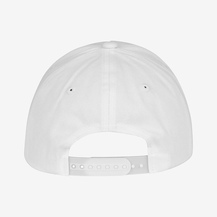 Curved Peak Cap, White